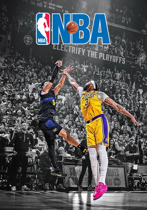 NBA basketball playoffs poster
